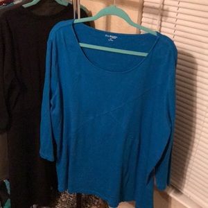Kim Rogers teal 3X shirt